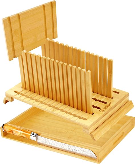 Amazon.com: AISHIY 2024 Updated Bread Slicer - Adjustable Thickness and ...