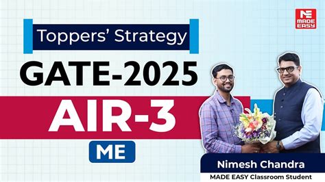 GATE Toppers Talk Video Gallery – Success Stories by MADE EASY