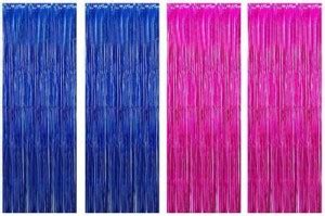 Evofinity Blue & Pink Foil Curtain 3X6 Feet Pack of 4 Price in India ...