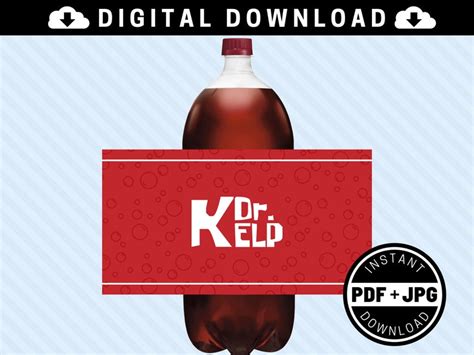 Dr Kelp 2 Litre Printable Bottle Labels [INSTANT DOWNLOAD] - 2L - Under ...