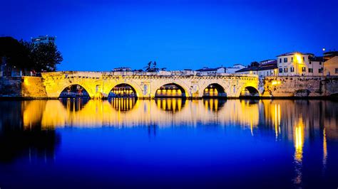 Download wallpaper 3840x2160 bridge, arches, reflection, river, bright ...