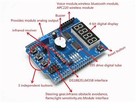 Buy Multifunctional expansion board kit based learning for arduino UNO ...