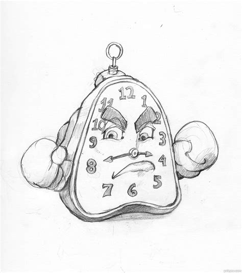 Image result for working clock drawing