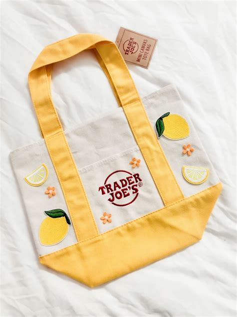 Lemon custom trader joes mini canvas bag | Diy tote bag, Totes ideas ...