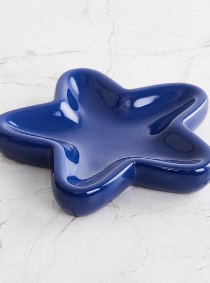 Buy Slate Spaceship Blue Solid Polyresin Soap Dish from Home Centre at ...