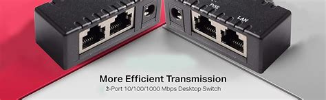 SAMZHE Passive POE Over Ethernet RJ-45 Injector Splitter Wall Mount ...