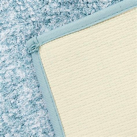 2-Piece Aqua & White Tufted Bath Rug Set
