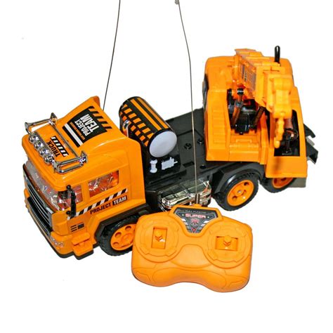 Adraxx 1:14 Scale Rc Urban Construction Bulldozer Truck (Orange ...