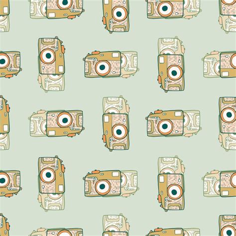 Aparat fotograficzny vintage wzór. Projekt aparatów fotograficznych w ...