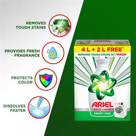 Ariel Matic Front Load Liquid Detergent : 6 ltr – Prithvi Enterprises