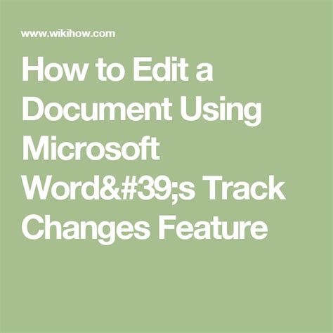 How to Edit a Word Document Using Tracking 的图像结果