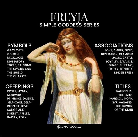 Pin by Siggy Raynsford on Witchy stuff 🔮 | Freya goddess, Goddess ...