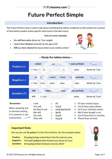 Future Perfect Lesson Plan 的图像结果