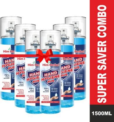 HIM HERBAL Hand Hygiene Rub Hand and Surface Disinfectant Sanitizer ...