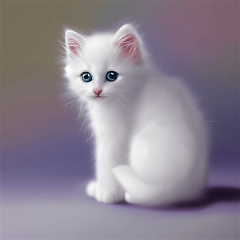 Fluffy White Kittens