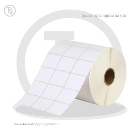 ROLLO DE ETIQUETA 32 X 25 (5000) – Tecno Shopping Colombia