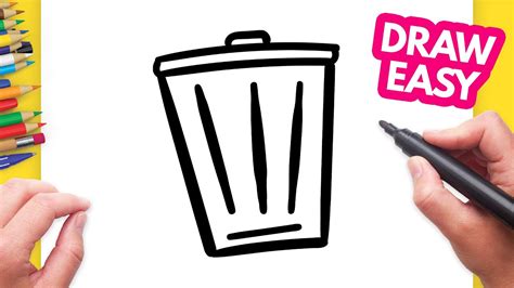 How Do You Draw A Garbage Can at James Madrigal blog