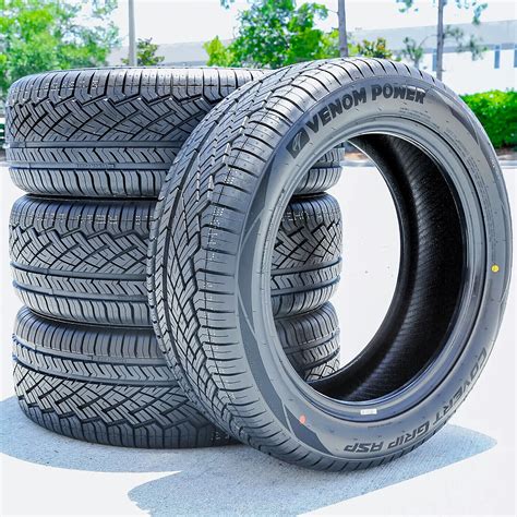 4 Tires Venom Power Covert Grip ASP 205/50R17 93V XL AS A/S Performance | Black Sidewall | 25.1 ...