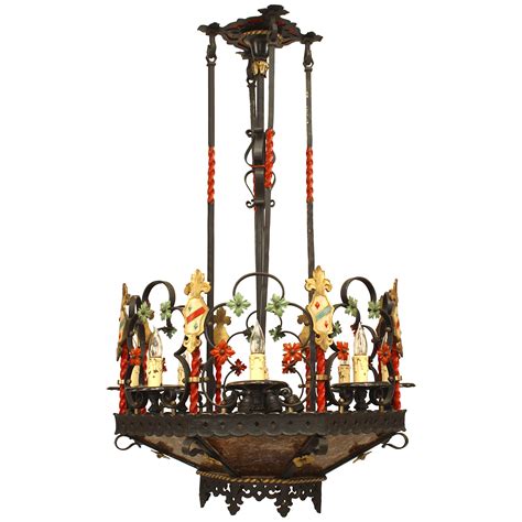 Antique Chandelier Gothic Iron Chandelier at 1stDibs | gothic chandelier
