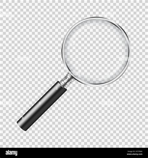 Magnifying glass on transparent background Stock Vector Image & Art - Alamy