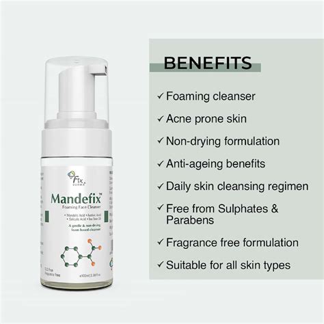 Buy FIXDERMA MANDEFIX FOAMING FACE WASH AND CLEANSE 100ML Online & Get ...