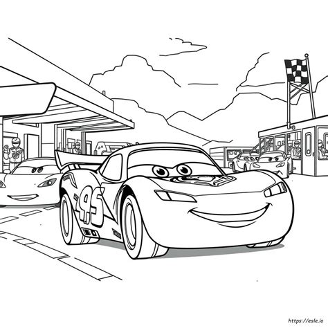 Disney Cars Lightning Mcqueen Coloring Pages