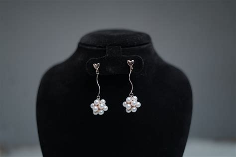 Heartlet Pearl Drop Earrings | Earrings Online – BLAEK