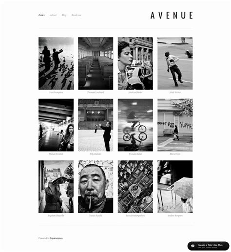 Avenue Squarespace Template
