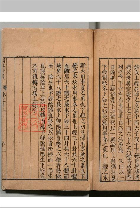 周易宗义 十二卷 程汝继 明万历己酉(三十七年, 1609)刊本 – 红叶山古籍文库