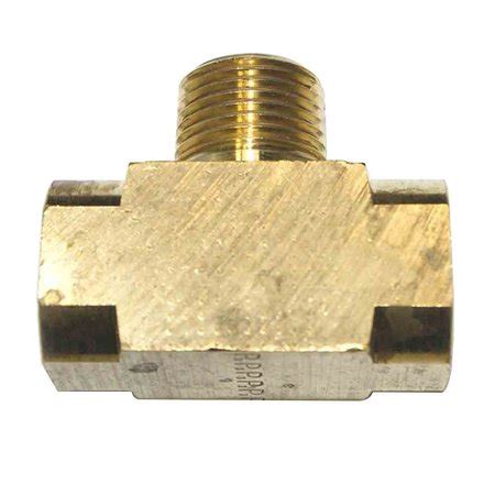 Interstate Pneumatics Brass Branch Tee Fitting 3/8 Inch NPT Female ...