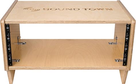 Buy Sound Town DIY 4U Angled Desktop Turret Studio Rack with Baltic ...