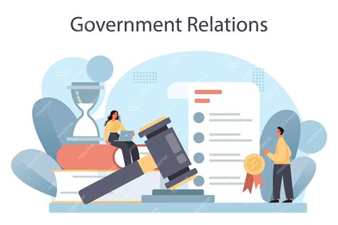 Premium Vector | Government relations public administration and ...