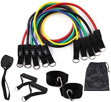 KD Sports Resistance Tube with Handles and Door Hanger Home Gym Bands ...