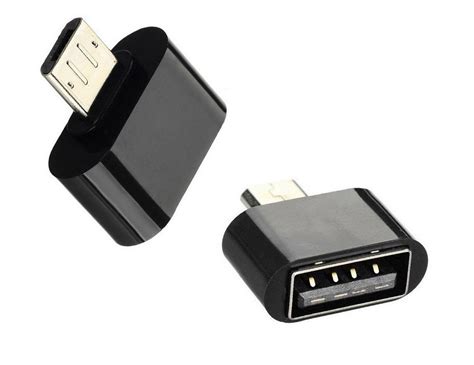 Set of 2 OTG Adapter Micro USB OTG to USB 2.0 Adapter for Smartphones ...