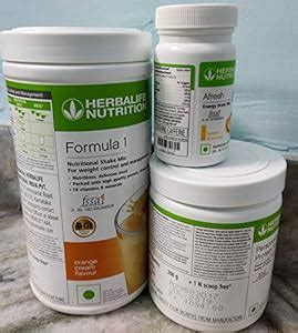 Herbalife Nutrition Weight Loss Package Formula1 (Orange Cream) and ...