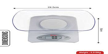 Warmex Home Appliances KS-99 Digital LCD Display Kitchen Scale (White ...