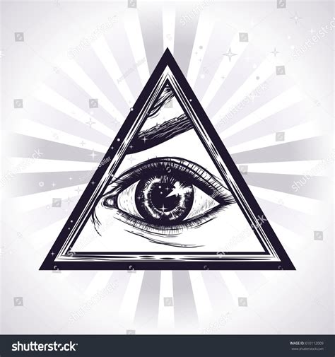 Triangle Eye Drawing