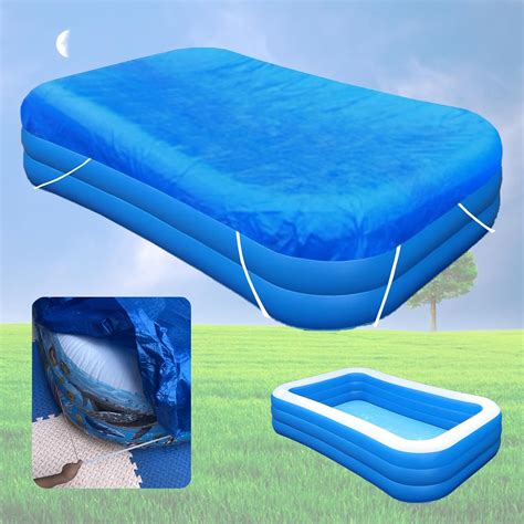 Amazon.com : Rectangular Pool Cover, 120 x 72 Inflatable Pool Cover ...