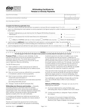 CA EDD DE 4P 2011 - Fill and Sign Printable Template Online