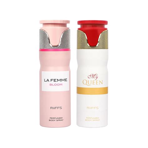 Buy RiiFFS Set of 2 Premium Deodorant, La Femme Bloom & My Queen, Fresh ...