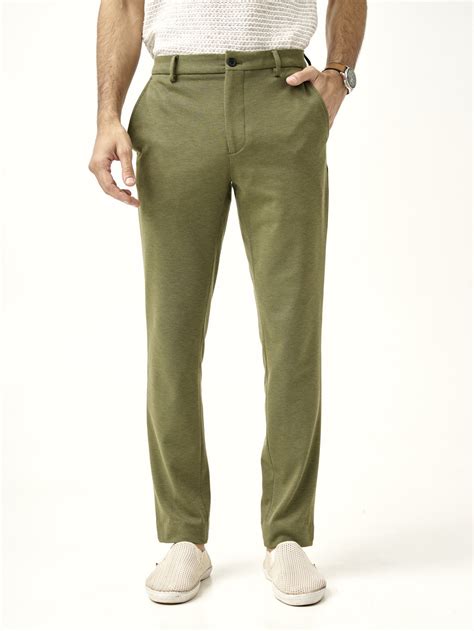 Buy Men's Military Green Power Stretch Pants Online In India