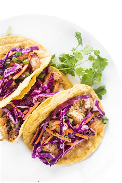 Grilled Shrimp Tacos With Cabbage Slaw - The Lemon Bowl®