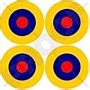 Buy RAF British Royal AirForce Type B1 Aircraft Roundels 2 (50mm) Vinyl ...