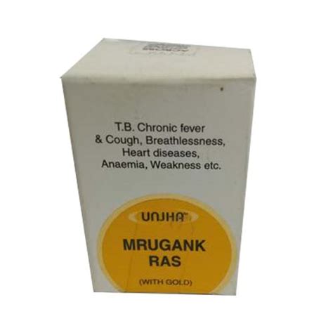 Buy Unjha Mrigank Ras with Gold & Pearl (10Tab) at best price – Ayushmedi