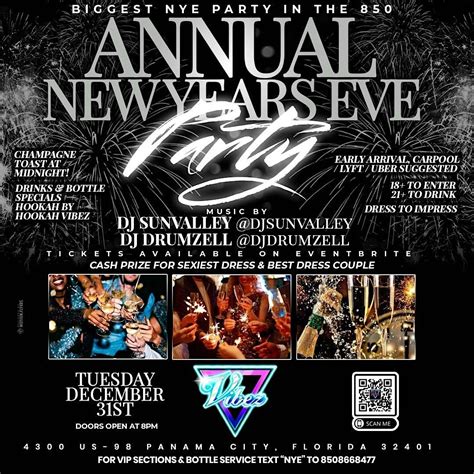 ANNUAL NEW YEARS EVE CELEBRATION, Vibez, Panama City, 31 December to 1 ...