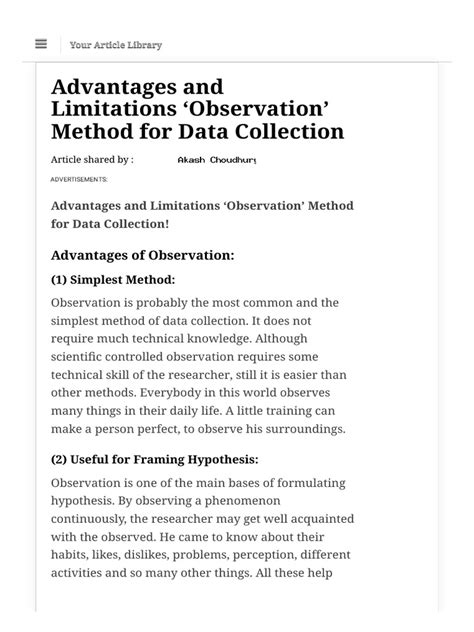 Image result for Observation Method Advantages