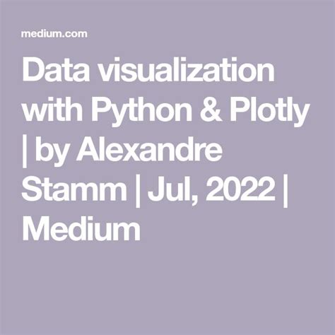 Image result for Python Data Visualization Plotly