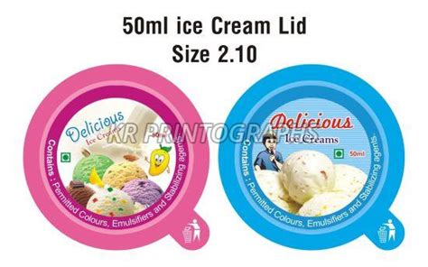 Ice Cream Cup Lids Manufacturer Supplier in Virudhunagar India