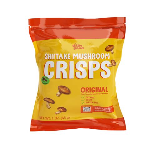 Shiitake Mushroom Crisps - Mushroom Chips - Original Flavor - The Daily ...
