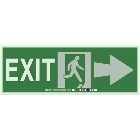 BradyGlo Exit Sign - Brady Part: 90789 | BradyIndia.co.in